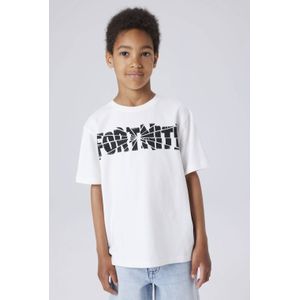 NAME IT KIDS Fortnite T-shirt wit