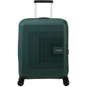 American Tourister trolley Aerostep 55 cm. Expandable donkergroen