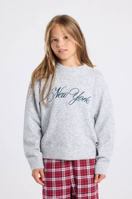 America Today gebreide trui grijs