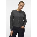 Vero Moda - Vmkacy Ls O-neck - Cardigan - Zwart