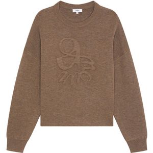 Suncoo - PROVO - Gebreide Trui - Bruin - Wol