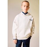 Mango Kids hoodie met backprint ecru