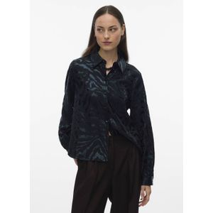 VERO MODA - VMCARLA - Blouse - Marine / Zwart