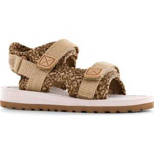 Shoesme sandalen met panterprint beige