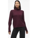 VILA - VILOU - Trui - Aubergine - Losse Pasvorm - Lange Mouw