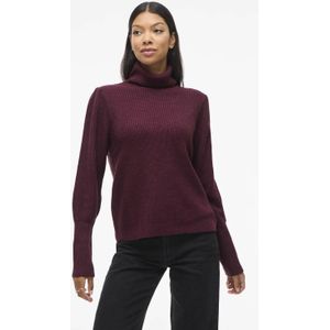 VILA - VILOU - Trui - Aubergine - Losse Pasvorm - Lange Mouw