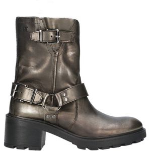 Lazamani Vintage Biker boots zilver Leer - Dames