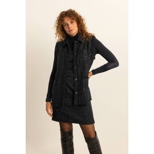 Expresso geweven gilet EX24-15025 zwart