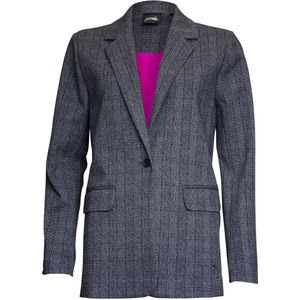 Poools rechtvallende blazer grijs