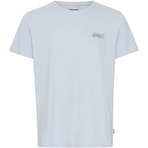 Blend T-shirt met backprint cashmere blue