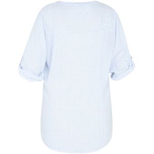 Paprika gestreepte blouse wit/blauw