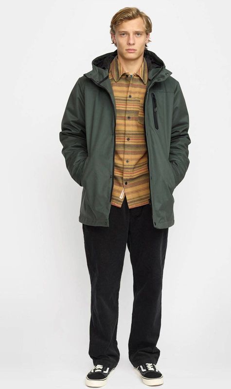 REVOLUTION - Gewatteerde Jas - Donkergroen - Heren