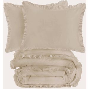 NOUS Living - Ruffle - Dekbedovertrek - 240x220 cm - Katoen