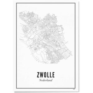 WIJCK. poster Zwolle city (21x30 cm)