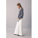 MANGO TEEN - Wide Leg Jeans - Wit - Low Waist