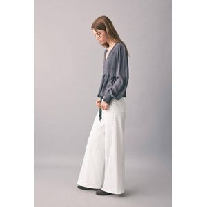 MANGO TEEN - Wide Leg Jeans - Wit - Low Waist