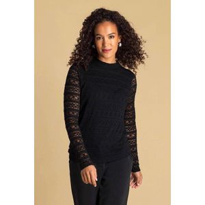 Ivy Beau top zwart fijn gebreid