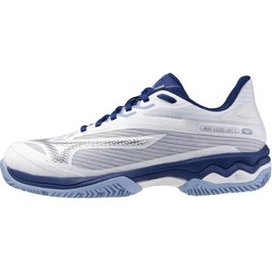 Mizuno Wave Exceed Light 2 CC tennisschoenen wit/donkerblauw/blauw