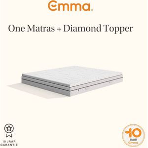 Emma One matras bundel + Diamond topper 140x200