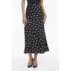 VILA midi rok zwart/ wit