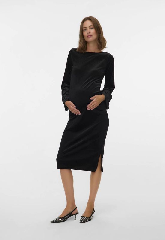 Mlsandra - Zwangerschapsjurk - Lange Mouwen - Regular Fit