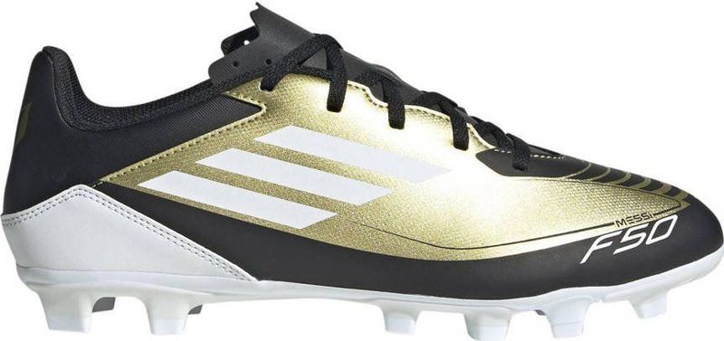 adidas - F50 Messi - Voetbalschoenen - Goud Zwart Wit - Synthetisch Bovenwerk