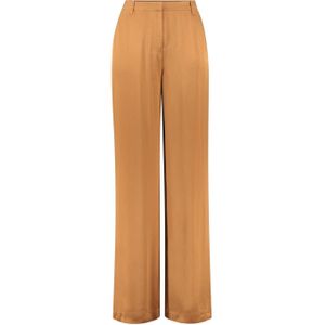 Expresso satijnen broek camel