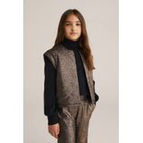 WE Fashion - Gilet - Bronskleurig - Metallic Look