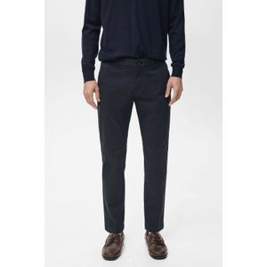Mango Man tapered chino donkerblauw