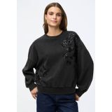 PIECES - PCMIE - Sweatshirt - Zwart - Losse Pasvorm
