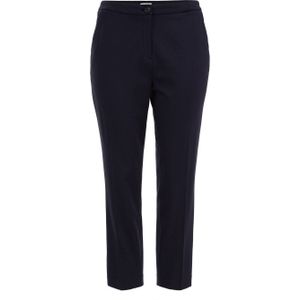 WE Fashion Curve tapered fit broek donkerblauw