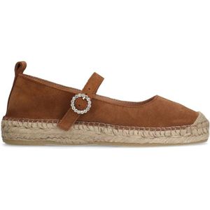 Manfield suède espadrilles cognac