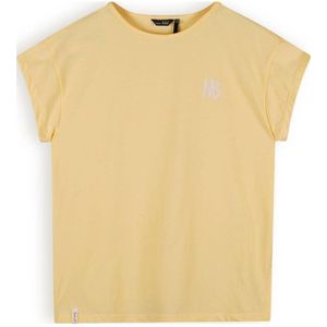 NoBell’ T-shirt Kasis met backprint lichtgeel