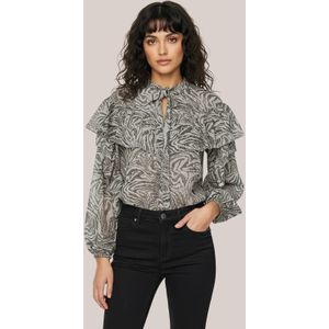 HYPEDROP blousetop grijs