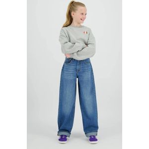 Raizzed sweater met backprint grijs