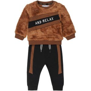 Dirkje sweater + broek bruin/zwart