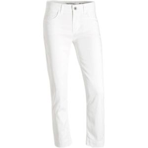 Marc O'Polo cropped slim fit broek wit
