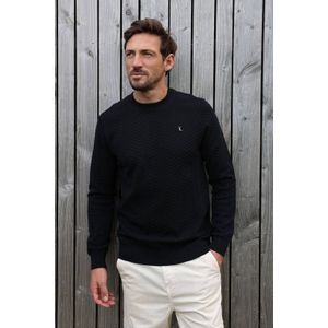 Kultivate trui gebreid zwart