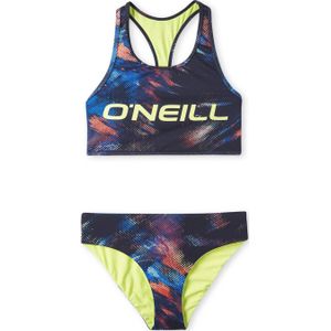 O'Neill crop bikini Active blauw/limegroen
