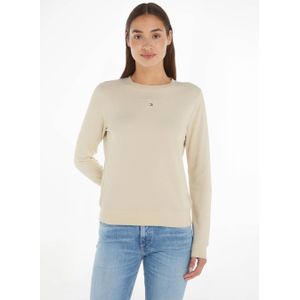 Tommy Jeans sweater met logo ecru