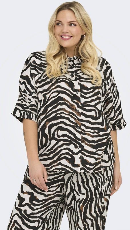 ONLY CARMAKOMA blouse bruin