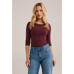 WE Fashion top donkerrood