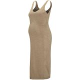 LOVE2WAIT gebreide zwangerschaps jurk beige
