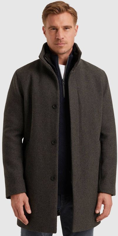 Vanguard - Chopro Lang Dense - Wollen Jas - Antraciet - Heren