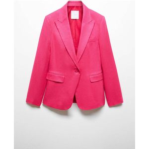 Mango rechtvallende blazer roze