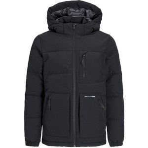 JACK & JONES JUNIOR gewatteerde winterjas JJEOTTO zwart