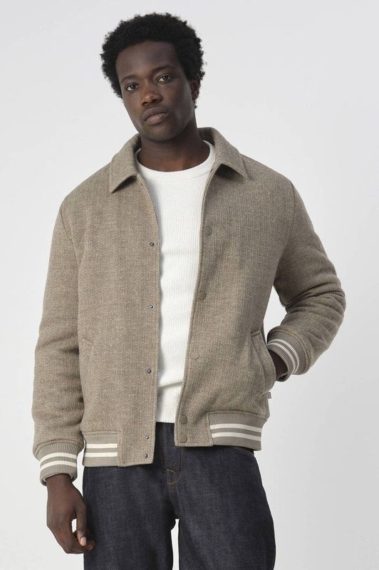 J.C. RAGS - Boris - Gewatteerde Jas - Plaza Taupe