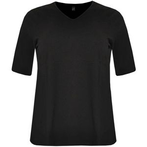 Yoek basic T-shirt relaxed fit COTTON zwart