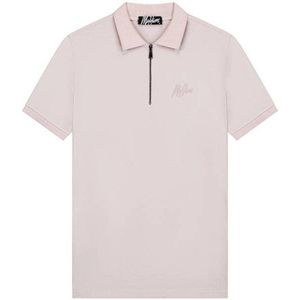 Malelions polo met logo taupe