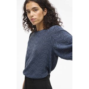 VILA top blauw ajour